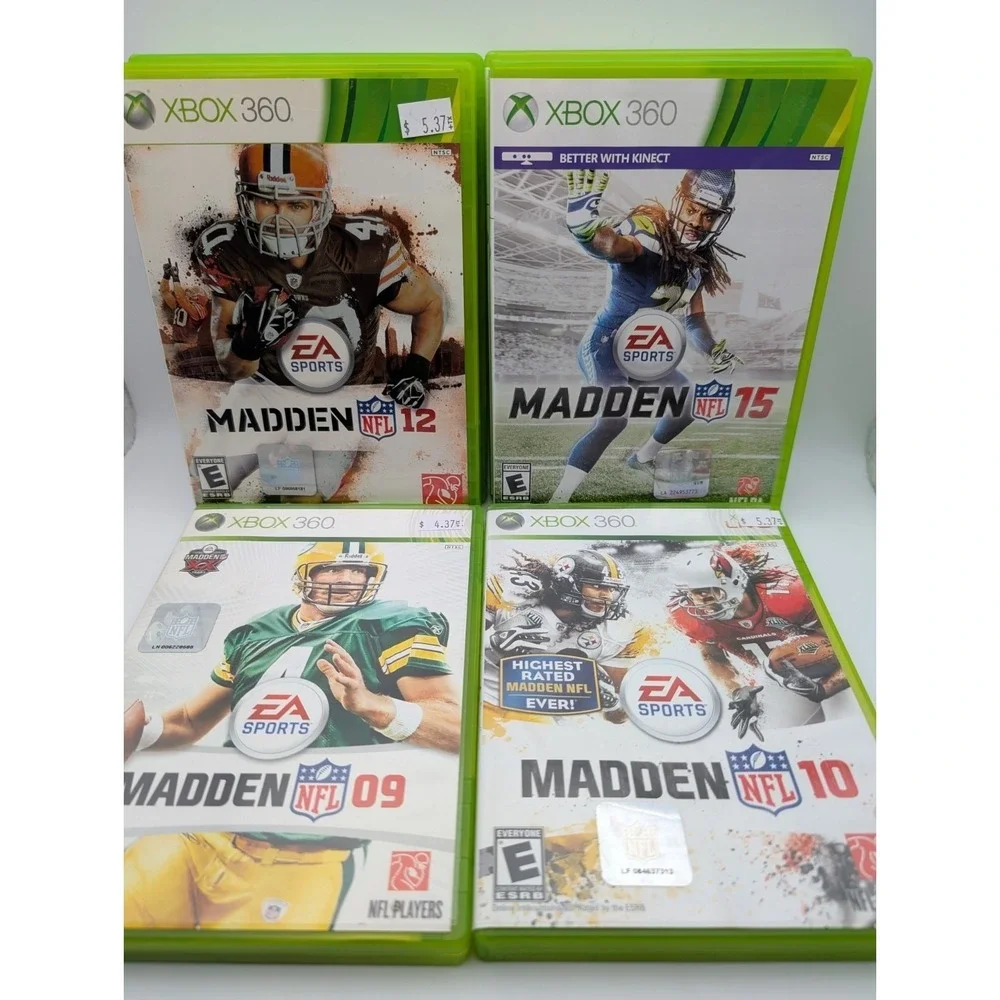 Madden NFL Lot 09‎ 10 11 12 13 (Microsoft Xbox 360, 2012) Tested Bundle